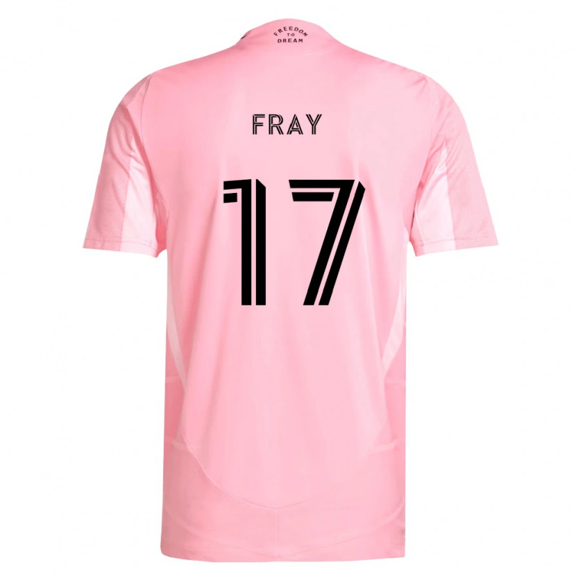 Danxen Homem Camisola Ian Fray #17 Rosa Preto Principal 2026/27 Camisa