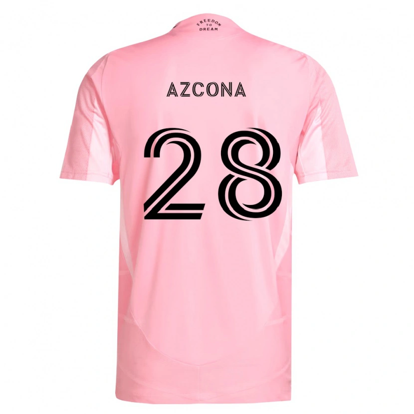 Danxen Homem Camisola Edison Azcona #28 Rosa Preto Principal 2026/27 Camisa