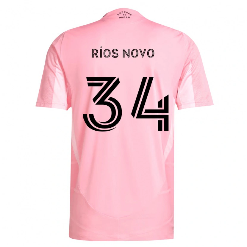 Danxen Homem Camisola Rocco Ríos Novo #34 Rosa Preto Principal 2026/27 Camisa