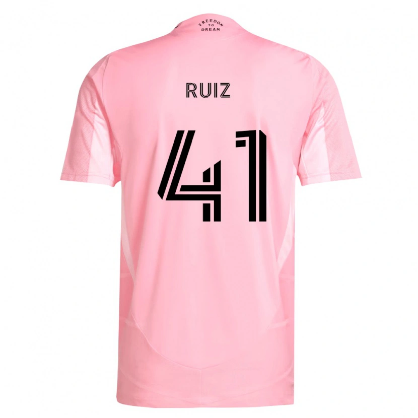Danxen Homem Camisola David Ruíz #41 Rosa Preto Principal 2026/27 Camisa