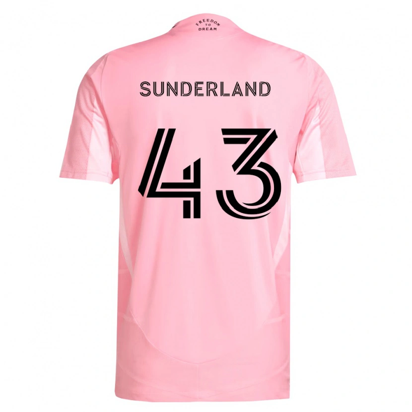 Danxen Homem Camisola Lawson Sunderland #43 Rosa Preto Principal 2026/27 Camisa