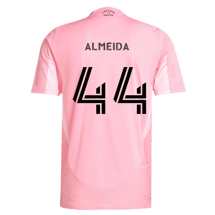 Danxen Homem Camisola Nicholas Almeida #44 Rosa Preto Principal 2026/27 Camisa