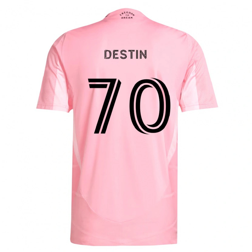Danxen Homem Camisola Bryan Destin #70 Rosa Preto Principal 2026/27 Camisa