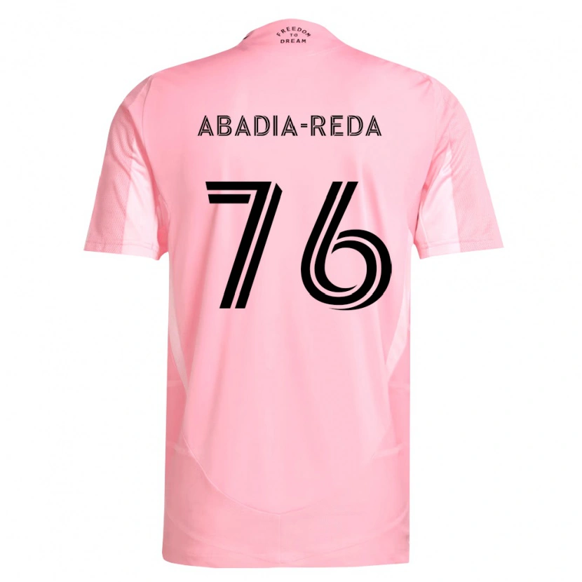 Danxen Homem Camisola Ezequiel Abadia-Reda #76 Rosa Preto Principal 2026/27 Camisa