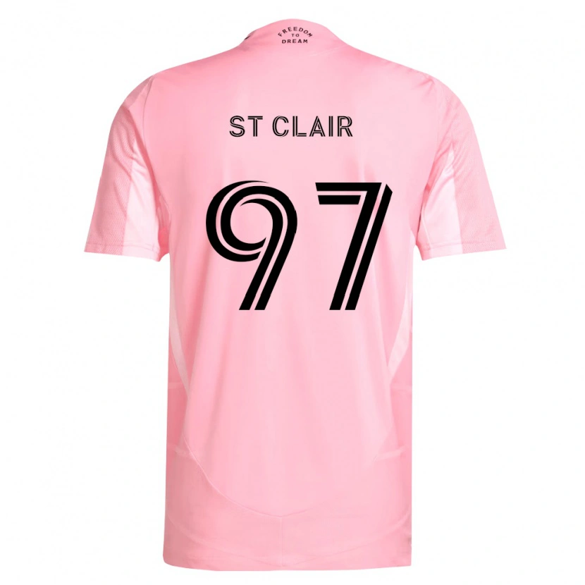 Danxen Homem Camisola Dayne St. Clair #97 Rosa Preto Principal 2026/27 Camisa
