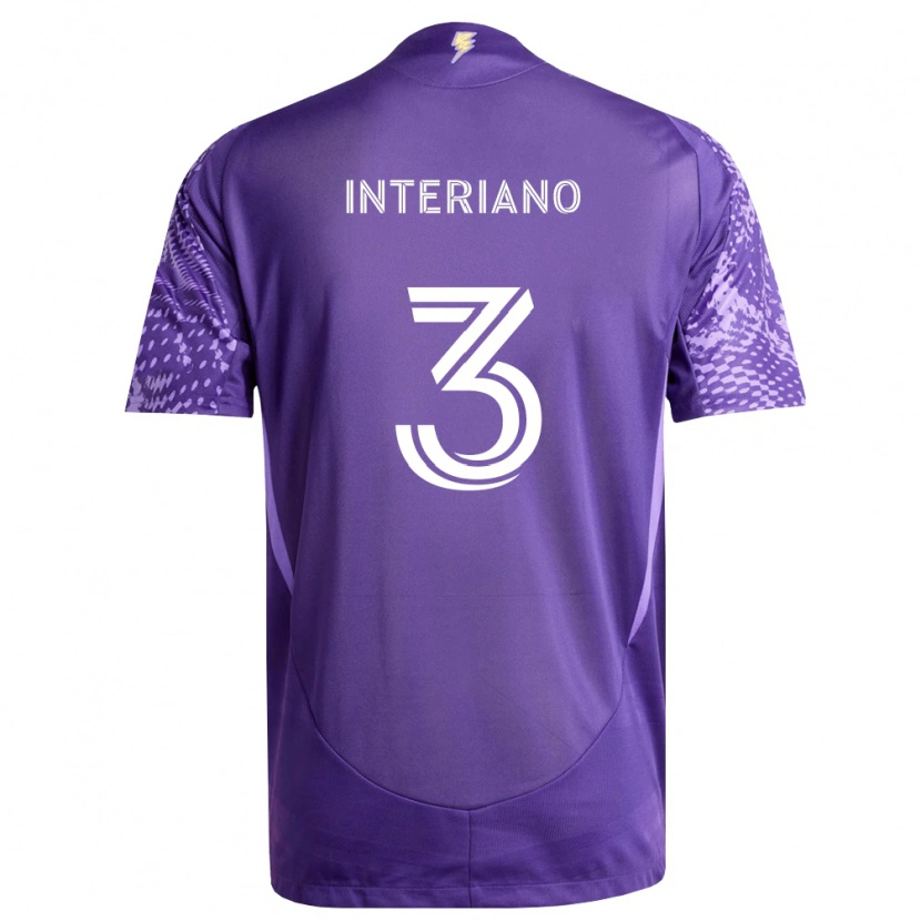 Danxen Homem Camisola Jordan Interiano #3 Roxo Branco Principal 2026/27 Camisa