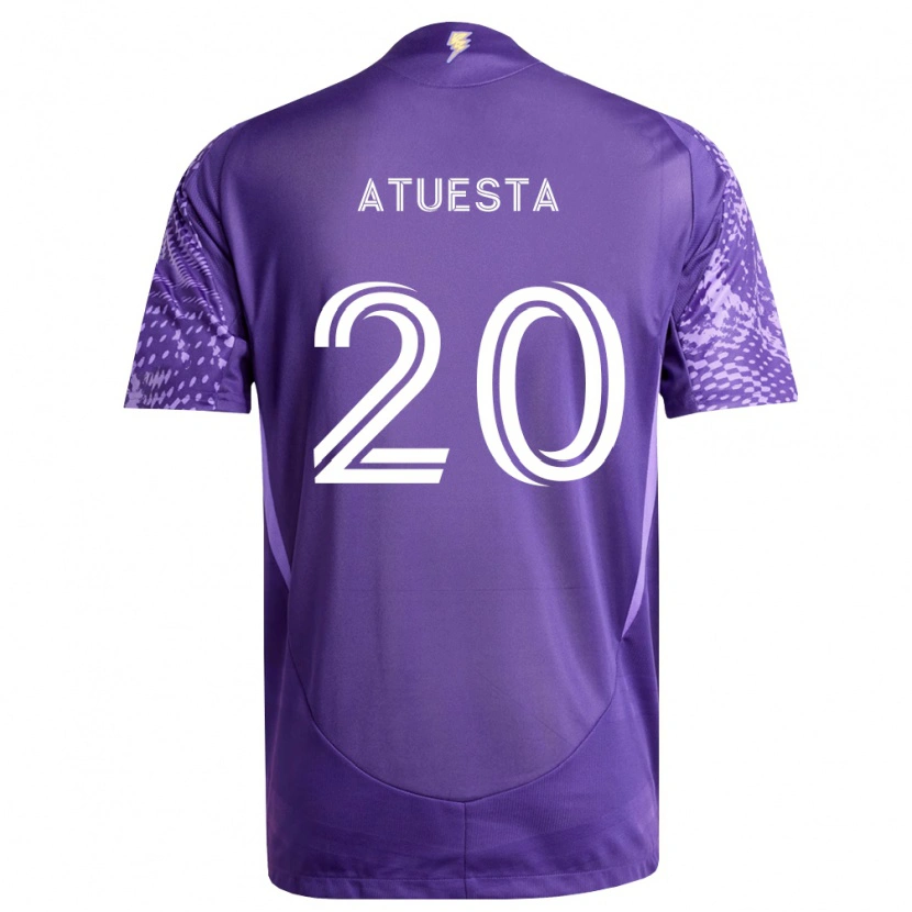 Danxen Homem Camisola Eduard Atuesta #20 Roxo Branco Principal 2026/27 Camisa