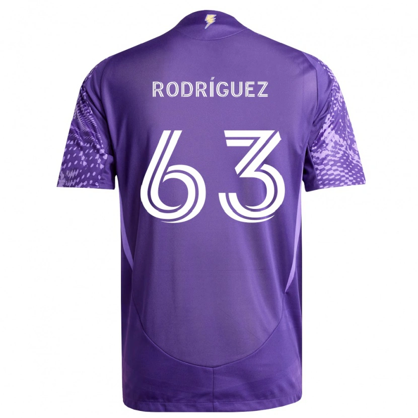 Danxen Homem Camisola Zinédine Rodríguez #63 Roxo Branco Principal 2026/27 Camisa