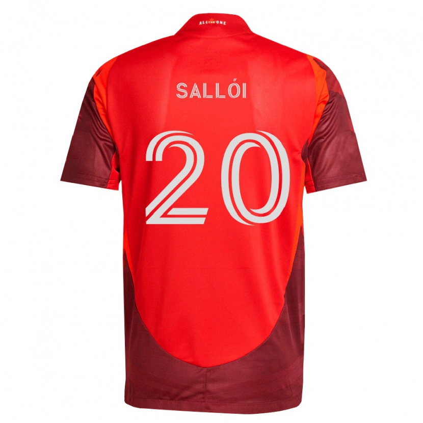 Danxen Homem Camisola Dániel Sallói #20 Borgonha Vermelho Principal 2026/27 Camisa
