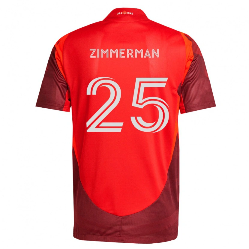 Danxen Homem Camisola Walker Zimmerman #25 Borgonha Vermelho Principal 2026/27 Camisa