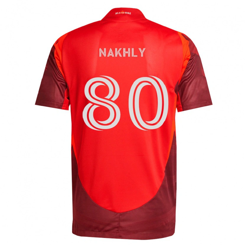 Danxen Homem Camisola Zakaria Nakhly #80 Borgonha Vermelho Principal 2026/27 Camisa