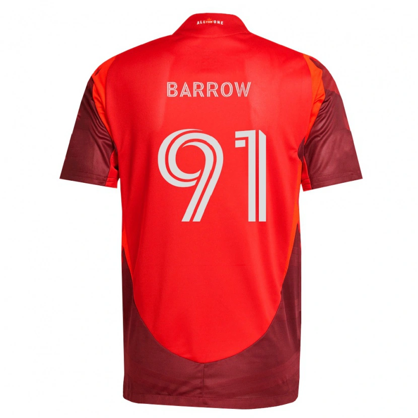 Danxen Homem Camisola Dékwon Barrow #91 Borgonha Vermelho Principal 2026/27 Camisa