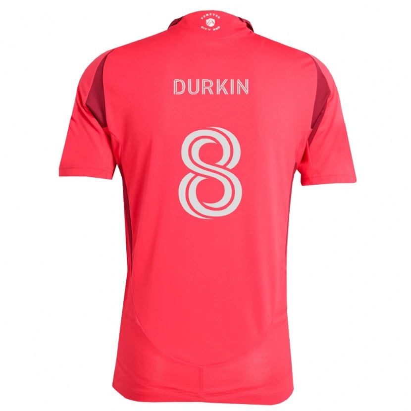 Danxen Homem Camisola Chris Durkin #8 Magenta Branco Principal 2026/27 Camisa