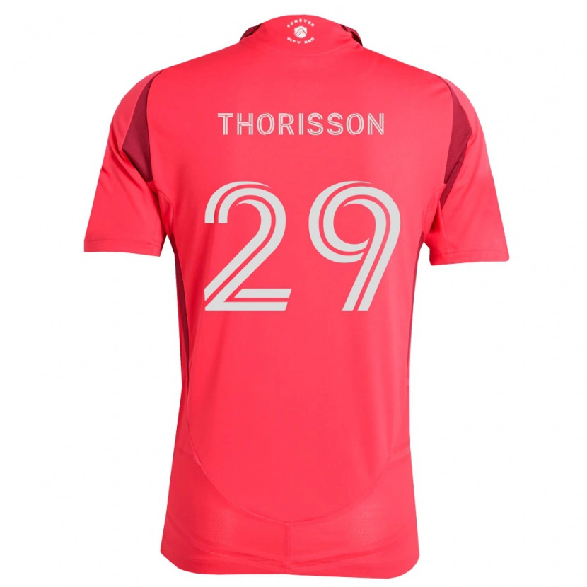 Danxen Homem Camisola Nökkvi Thórisson #29 Magenta Branco Principal 2026/27 Camisa