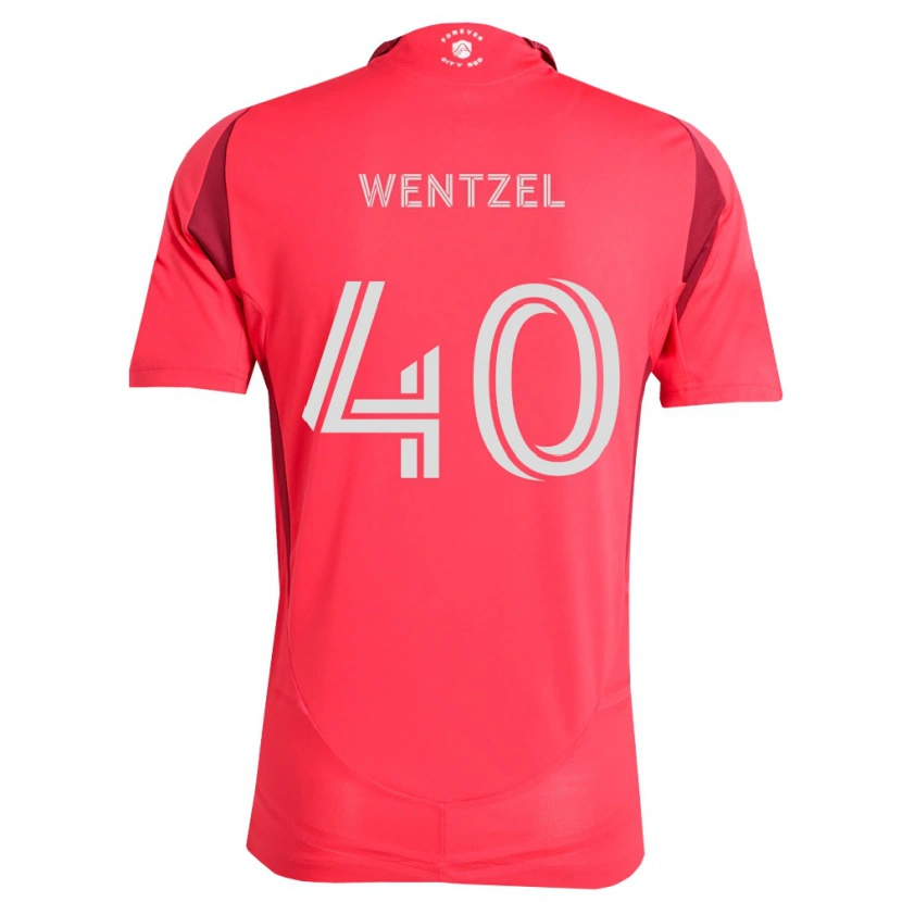 Danxen Homem Camisola Michael Wentzel #40 Magenta Branco Principal 2026/27 Camisa
