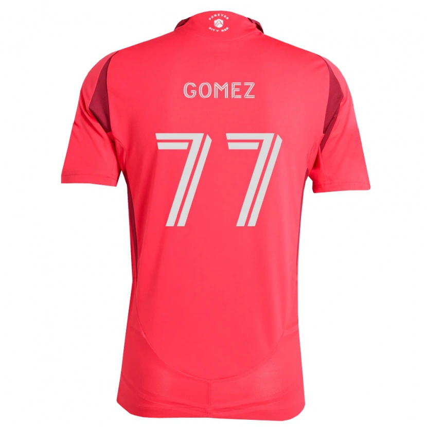 Danxen Homem Camisola Sam Gomez #77 Magenta Branco Principal 2026/27 Camisa