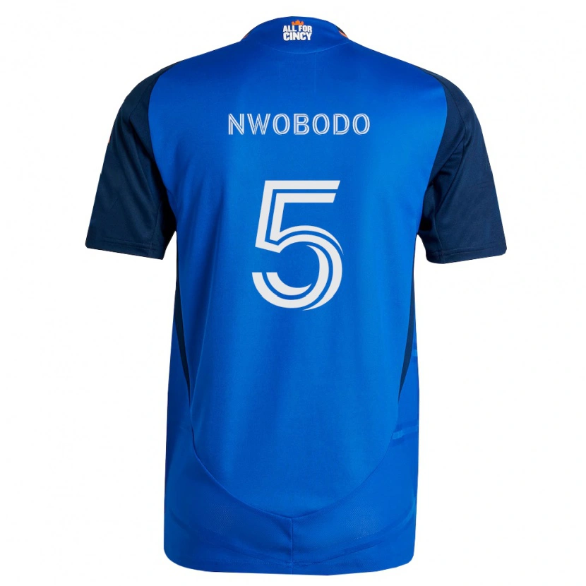 Danxen Homem Camisola Obinna Nwobodo #5 Azul Real Laranja Principal 2026/27 Camisa