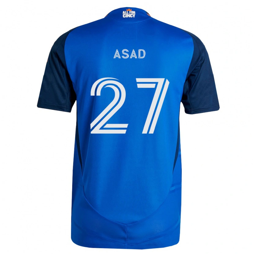 Danxen Homem Camisola Yamil Asad #27 Azul Real Laranja Principal 2026/27 Camisa
