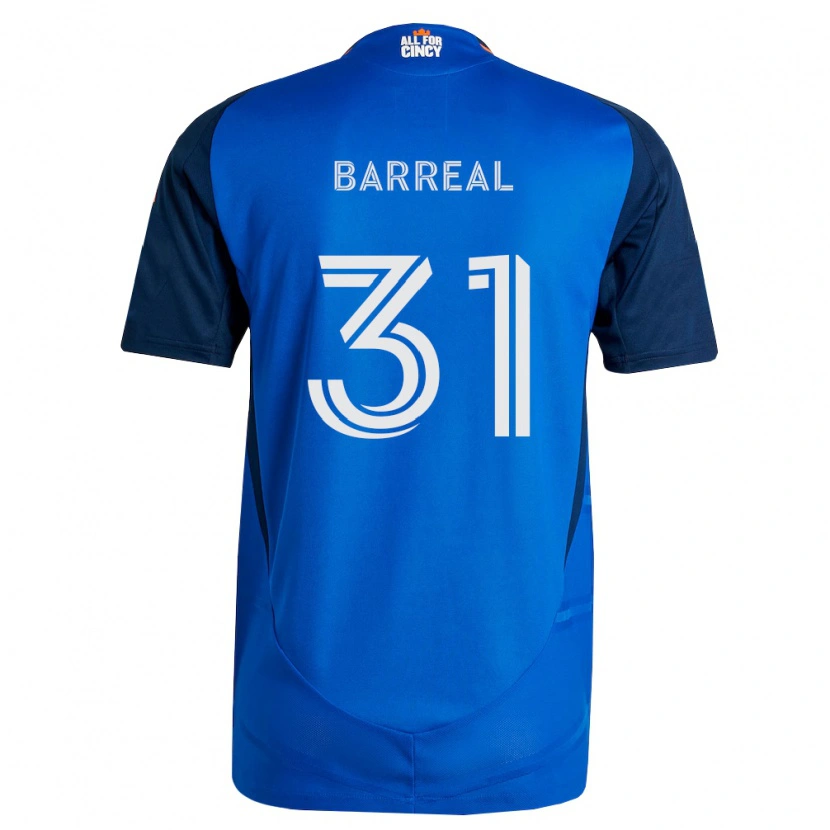 Danxen Homem Camisola Álvaro Barreal #31 Azul Real Laranja Principal 2026/27 Camisa