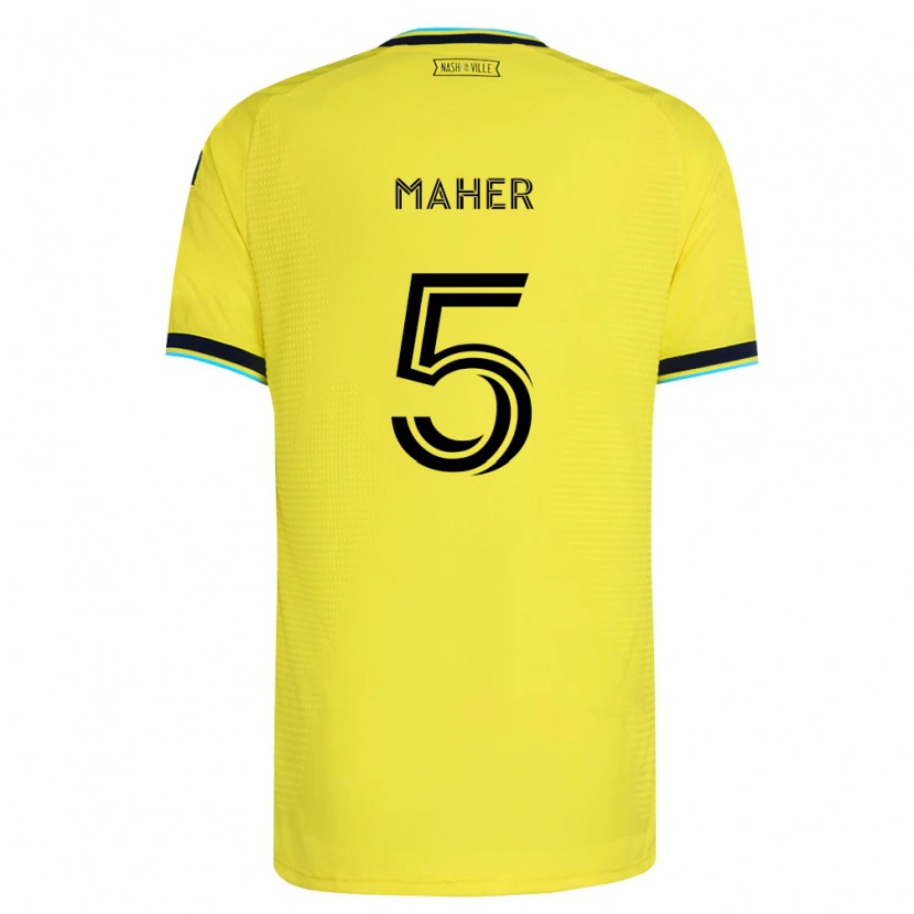Danxen Homem Camisola Jack Maher #5 Amarelo Brilhante Azul Marinho Principal 2026/27 Camisa