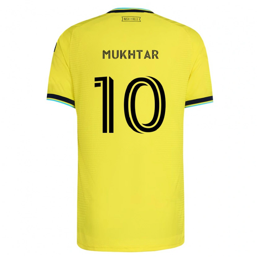 Danxen Homem Camisola Hany Mukhtar #10 Amarelo Brilhante Azul Marinho Principal 2026/27 Camisa