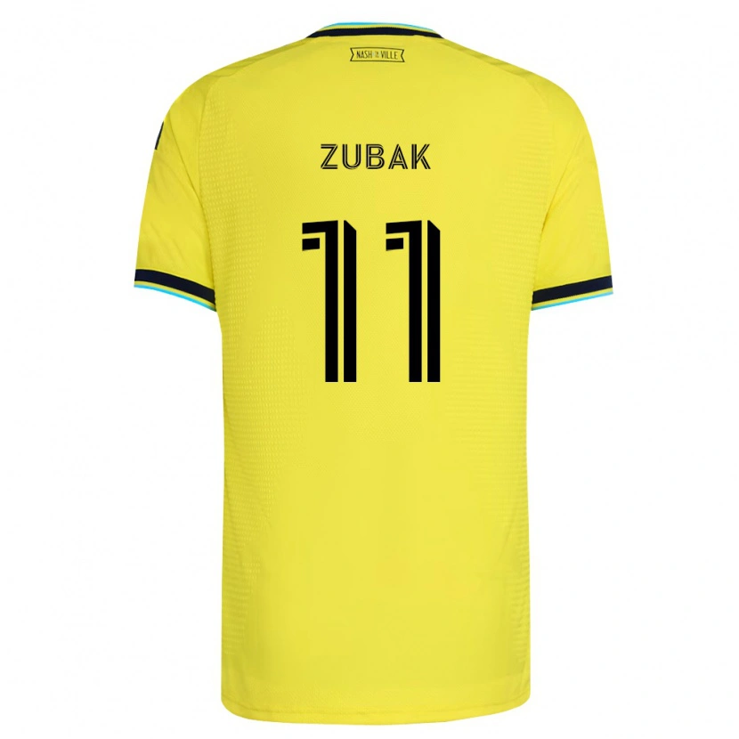 Danxen Homem Camisola Ethan Zubak #11 Amarelo Brilhante Azul Marinho Principal 2026/27 Camisa
