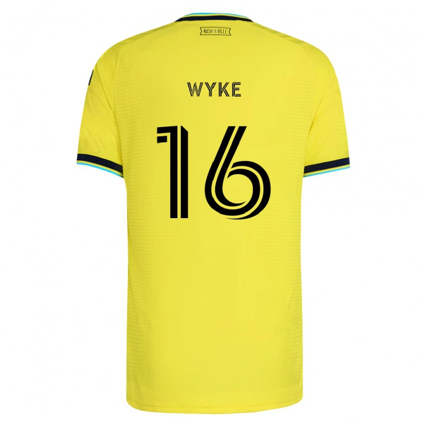 Danxen Homem Camisola Laurence Wyke #16 Amarelo Brilhante Azul Marinho Principal 2026/27 Camisa