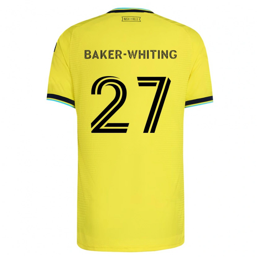 Danxen Homem Camisola Reed Baker-Whiting #27 Amarelo Brilhante Azul Marinho Principal 2026/27 Camisa