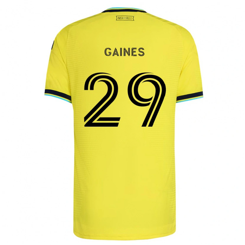 Danxen Homem Camisola Julian Gaines #29 Amarelo Brilhante Azul Marinho Principal 2026/27 Camisa