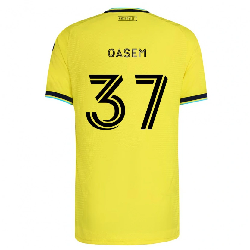 Danxen Homem Camisola Ahmed Qasem #37 Amarelo Brilhante Azul Marinho Principal 2026/27 Camisa