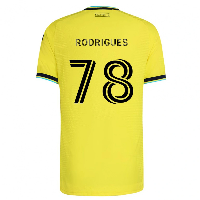 Danxen Homem Camisola Giuliano Rodrigues #78 Amarelo Brilhante Azul Marinho Principal 2026/27 Camisa