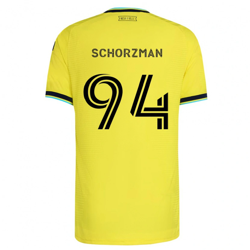 Danxen Homem Camisola Eamon Schorzman #94 Amarelo Brilhante Azul Marinho Principal 2026/27 Camisa
