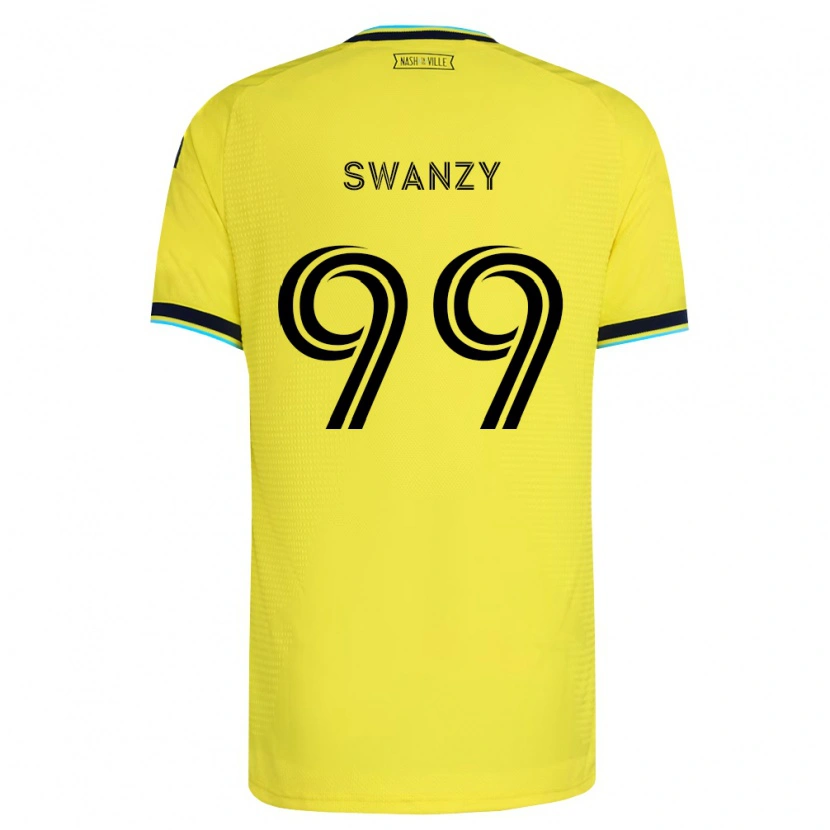 Danxen Homem Camisola Joshua Swanzy #99 Amarelo Brilhante Azul Marinho Principal 2026/27 Camisa