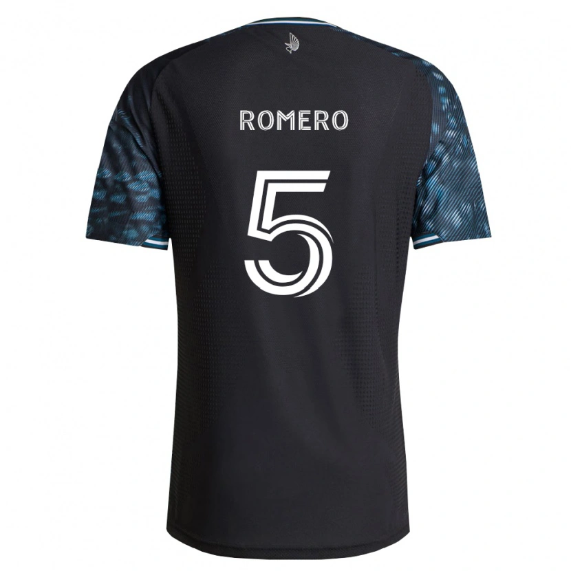 Danxen Homem Camisola Nicolás Romero #5 Preto Branco Principal 2026/27 Camisa