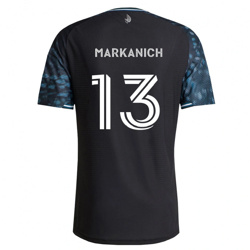 Danxen Homem Camisola Anthony Markanich Jr. #13 Preto Branco Principal 2026/27 Camisa
