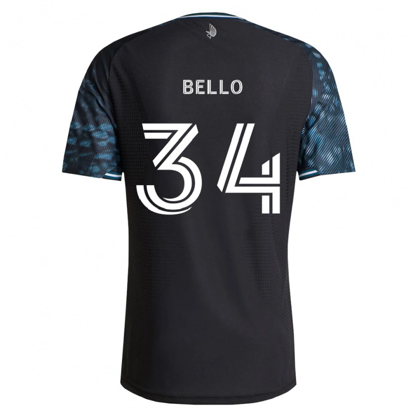 Danxen Homem Camisola Zaydan Bello #34 Preto Branco Principal 2026/27 Camisa