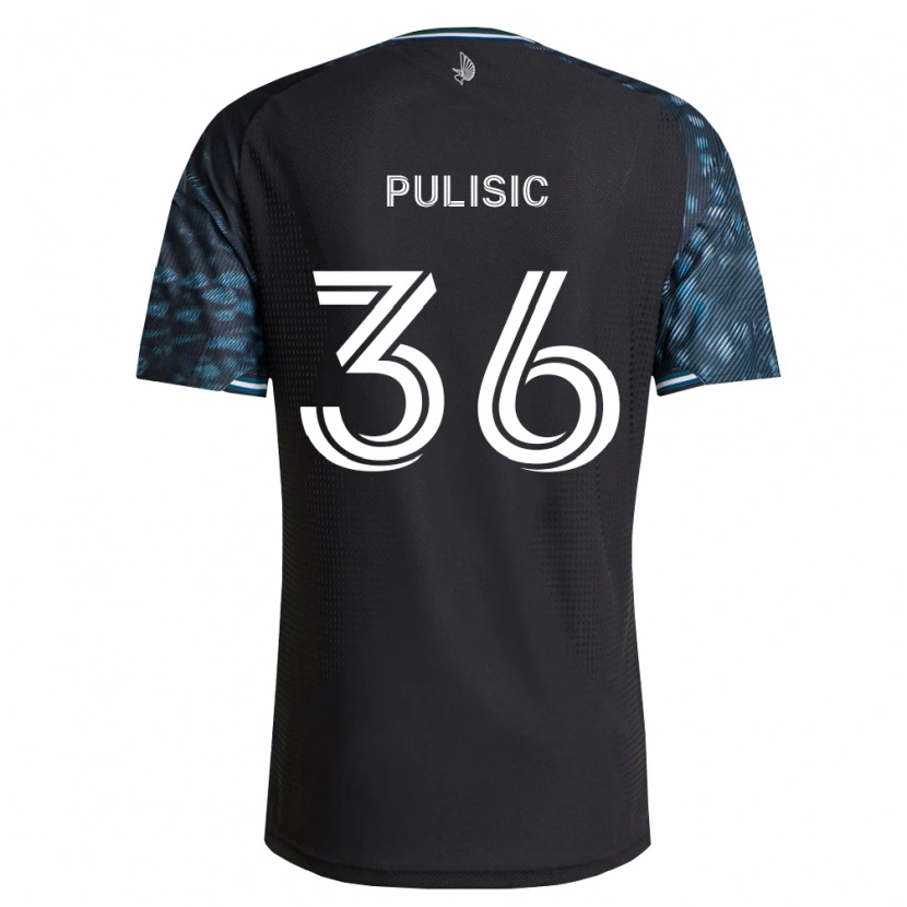 Danxen Homem Camisola Will Pulisic #36 Preto Branco Principal 2026/27 Camisa