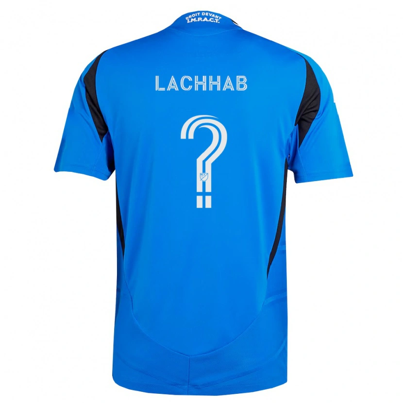 Danxen Homem Camisola Zaky Lachhab #0 Azul Branco Preto Principal 2026/27 Camisa