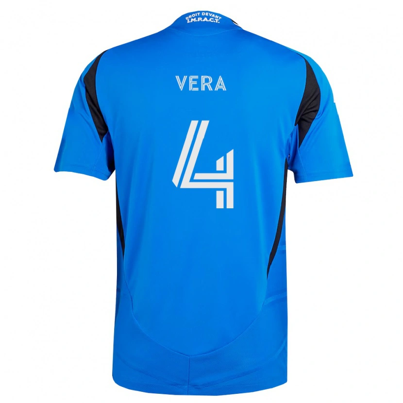 Danxen Homem Camisola Brayan Vera #4 Azul Branco Preto Principal 2026/27 Camisa