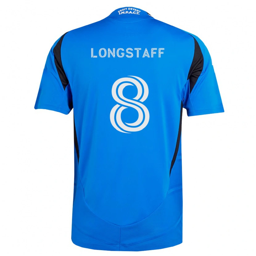 Danxen Homem Camisola Matty Longstaff #8 Azul Branco Preto Principal 2026/27 Camisa