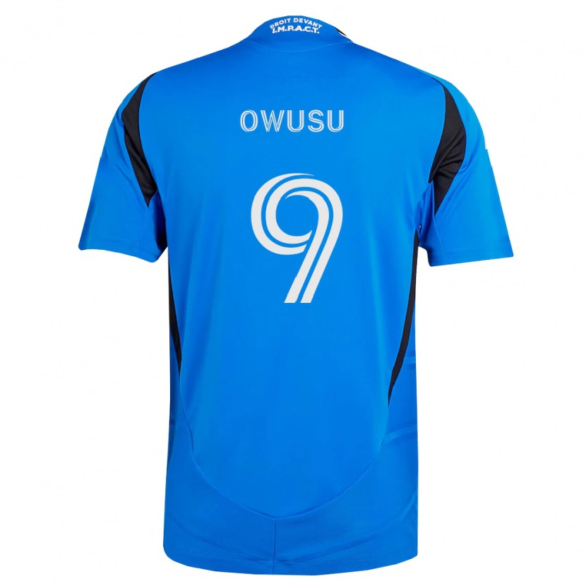 Danxen Homem Camisola Prince Owusu #9 Azul Branco Preto Principal 2026/27 Camisa