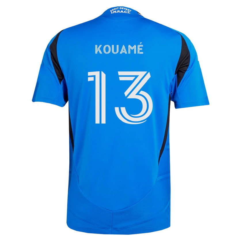 Danxen Homem Camisola Rafael Kouamé #13 Azul Branco Preto Principal 2026/27 Camisa