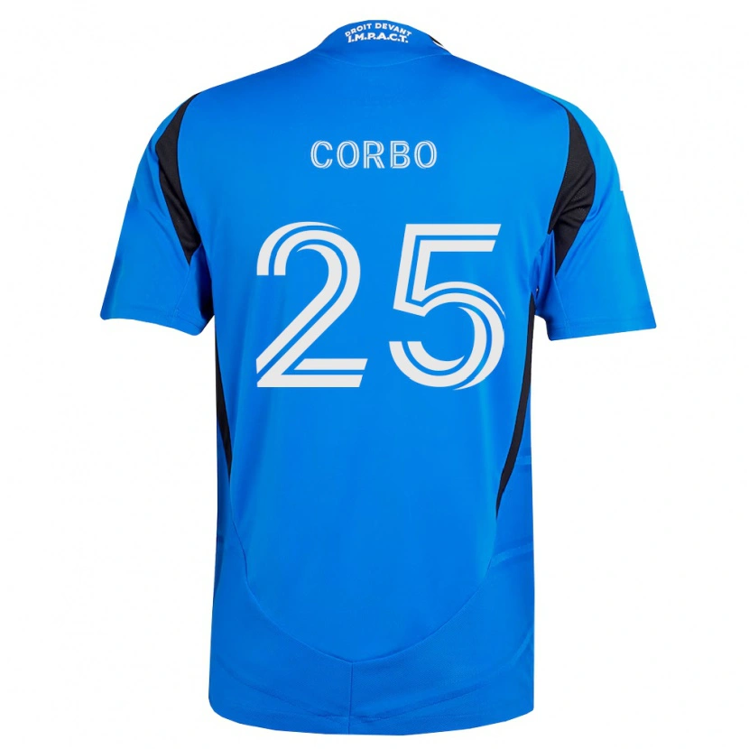 Danxen Homem Camisola Gabriele Corbo #25 Azul Branco Preto Principal 2026/27 Camisa