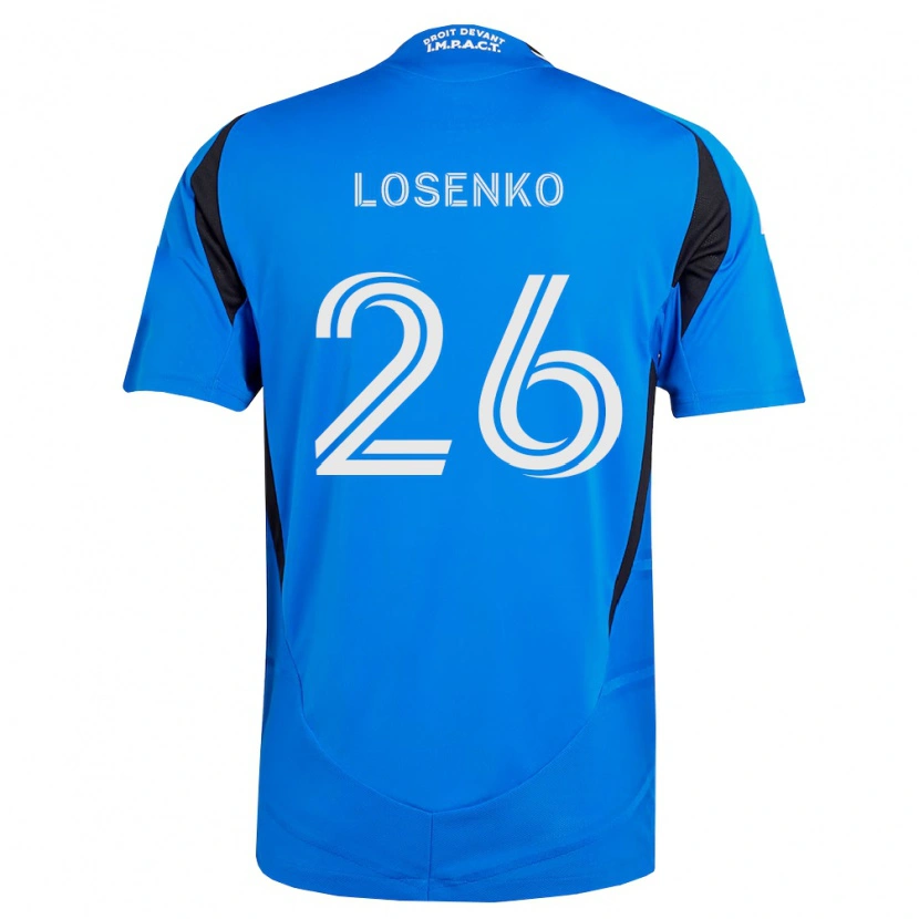 Danxen Homem Camisola Ivan Losenko #26 Azul Branco Preto Principal 2026/27 Camisa