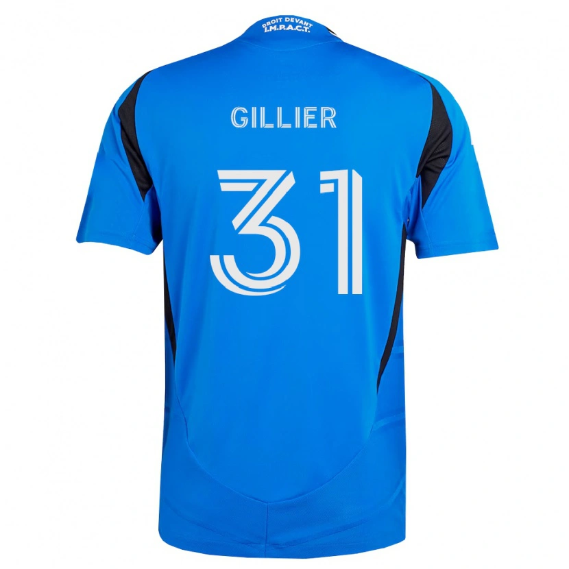 Danxen Homem Camisola Thomas Gillier #31 Azul Branco Preto Principal 2026/27 Camisa