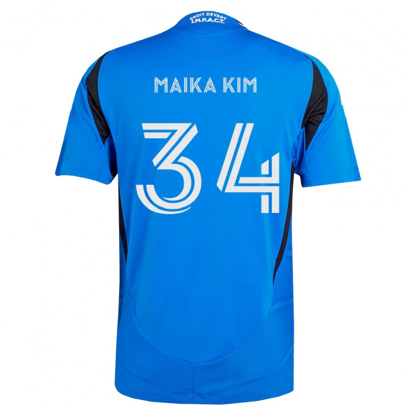 Danxen Homem Camisola Guerrier Maika Kim #34 Azul Branco Preto Principal 2026/27 Camisa