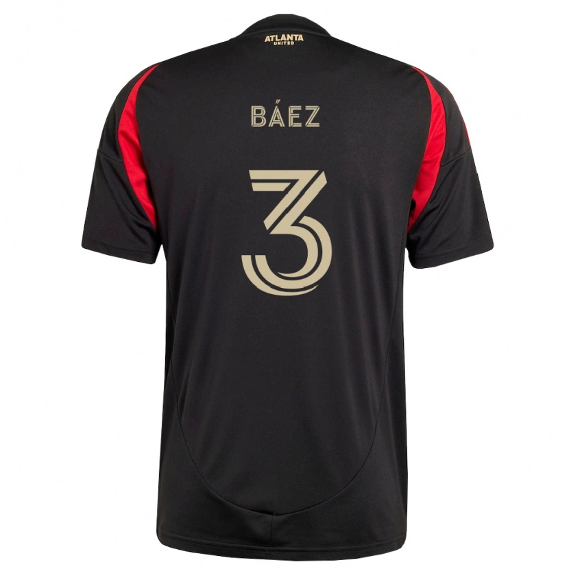 Danxen Homem Camisola Elías Báez #3 Preto Vermelho Principal 2026/27 Camisa