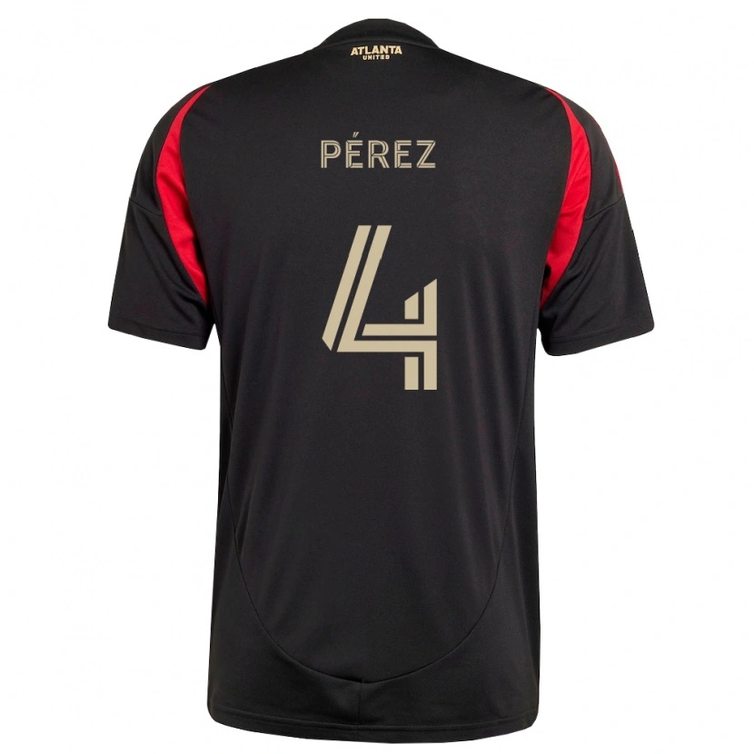Danxen Homem Camisola Gary Pérez #4 Preto Vermelho Principal 2026/27 Camisa