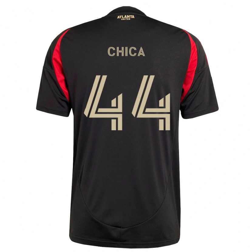 Danxen Homem Camisola Daniel Chica #44 Preto Vermelho Principal 2026/27 Camisa