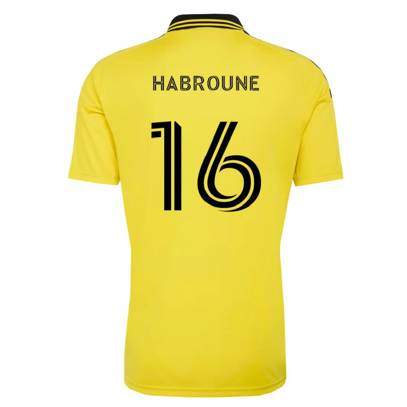 Danxen Homem Camisola Taha Habroune #16 Amarelo Preto Principal 2026/27 Camisa